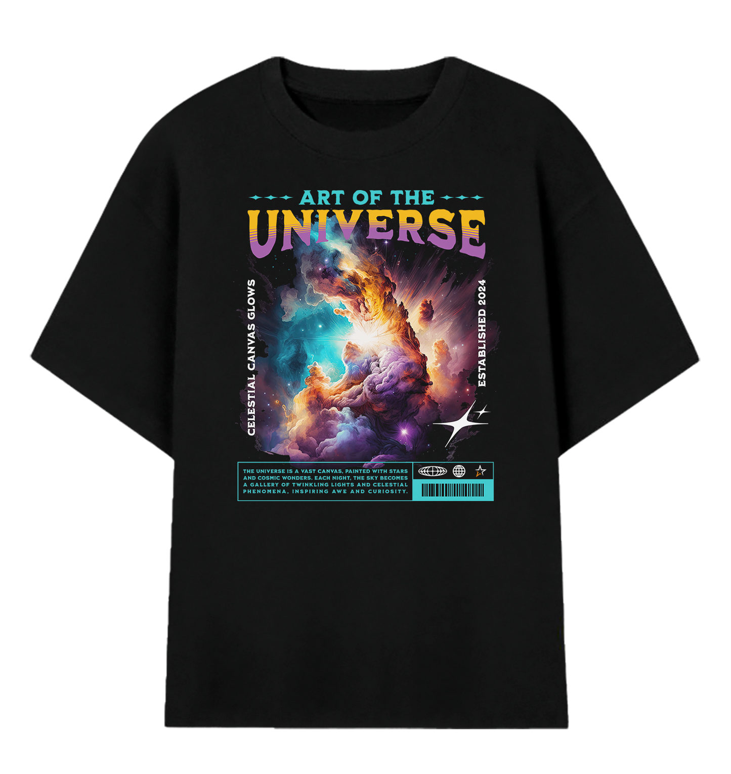 Camiseta Oversized Art of The Universe