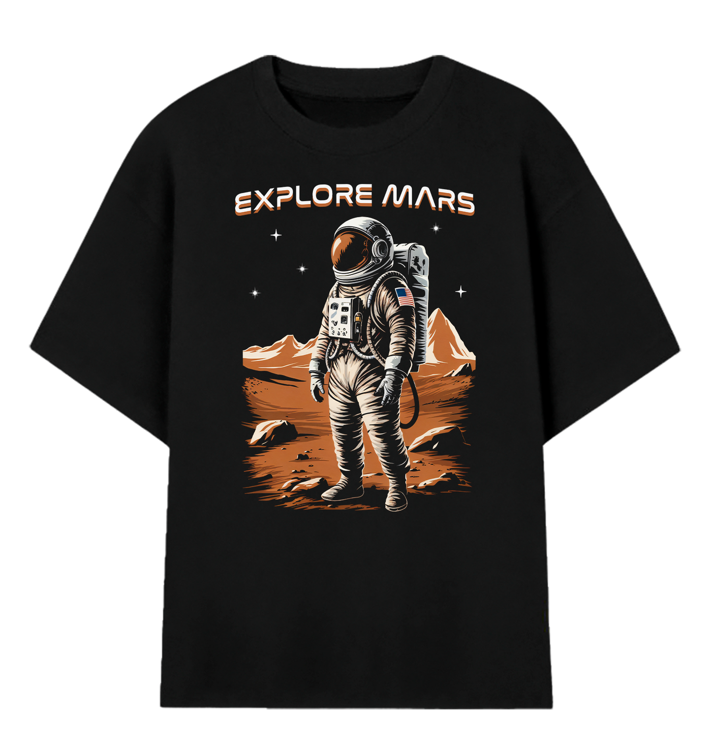 Camiseta Oversized Explore Mars