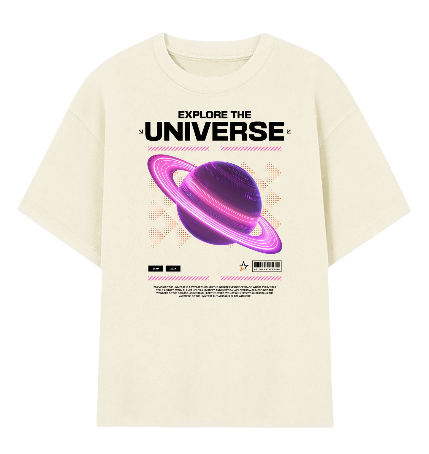 Camiseta Oversized Explore The Universe