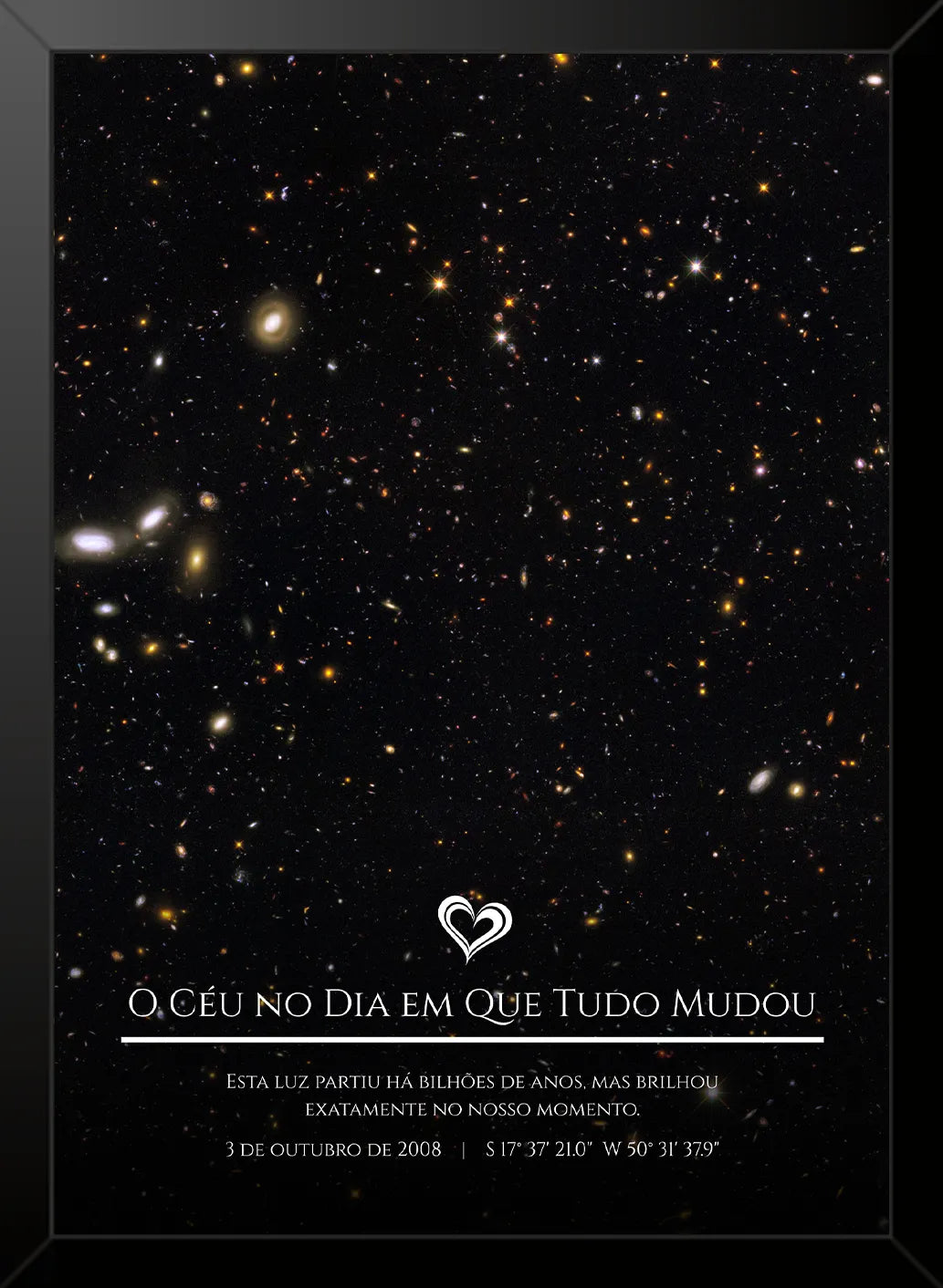 Quadro Personalizado "O Universo no Seu Dia”