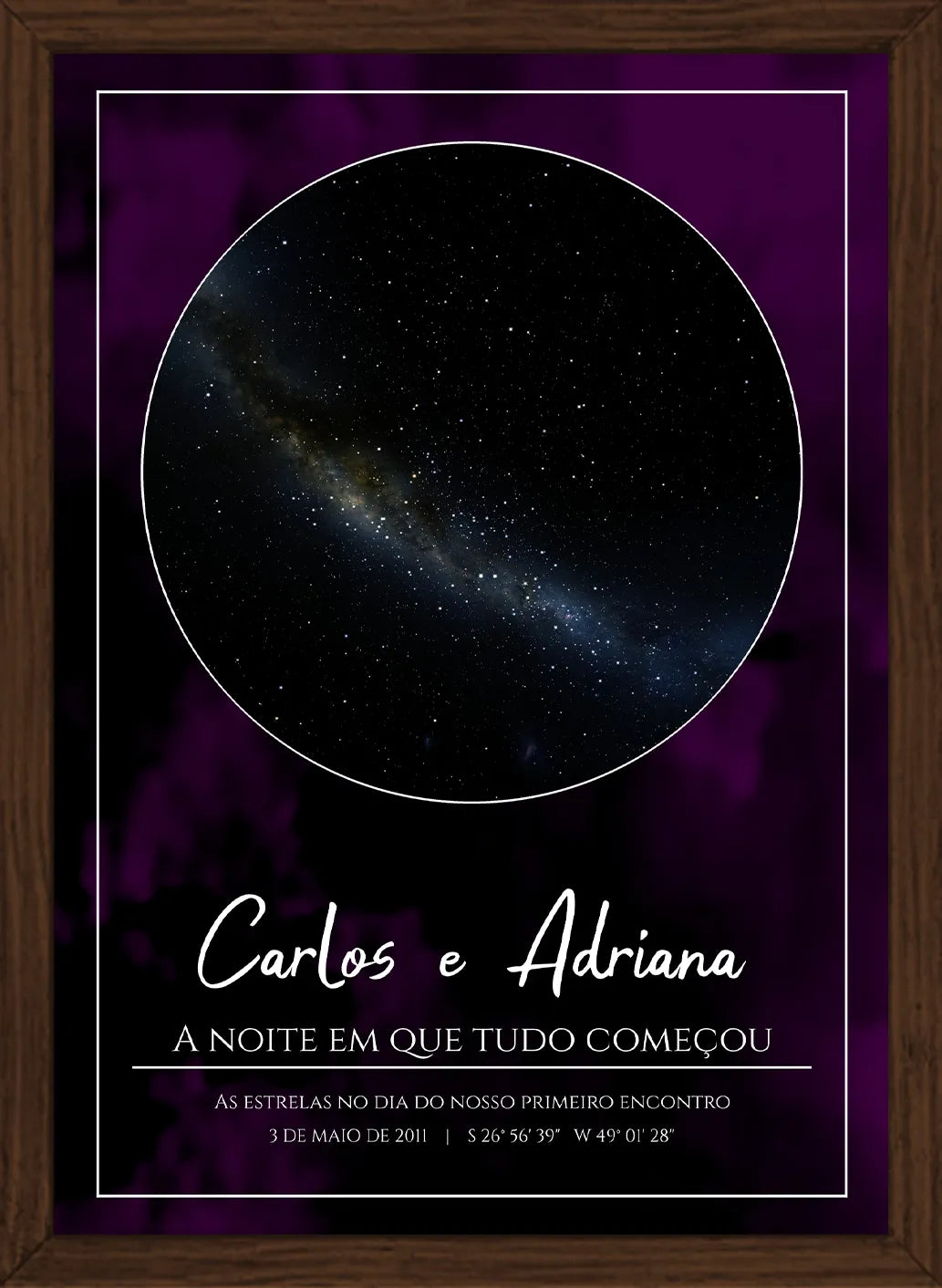 Quadro Personalizado "O Universo no Seu Dia”