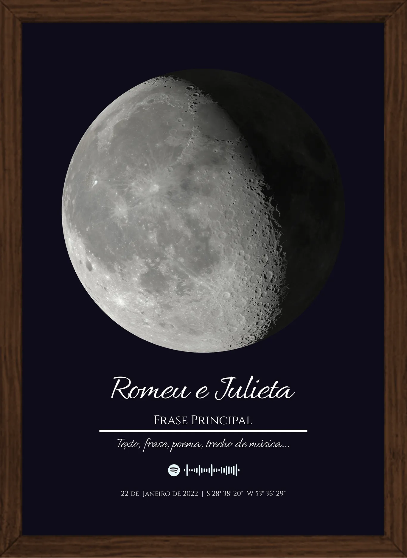 Quadro Personalizado "O Universo no Seu Dia”