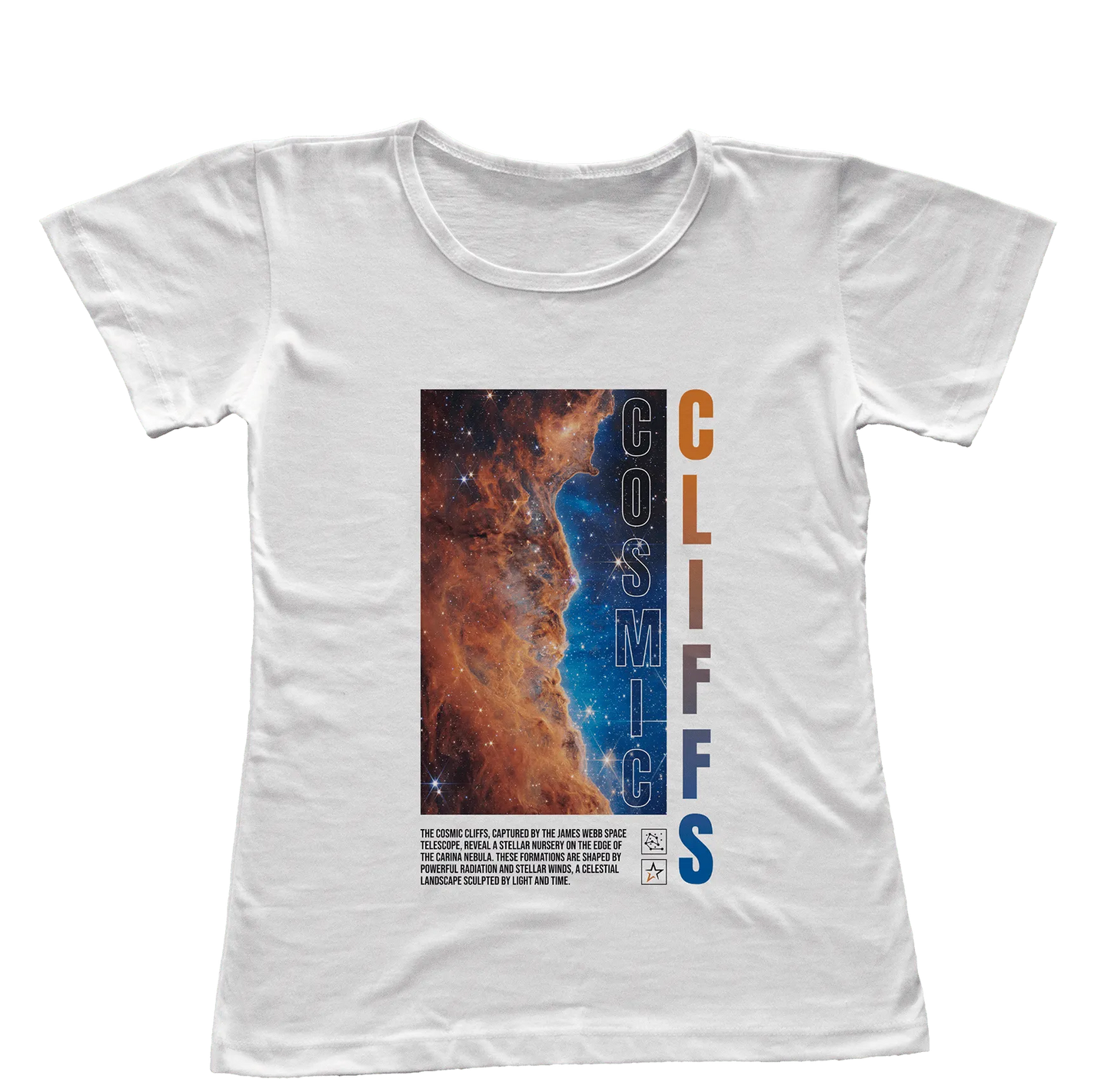 Camiseta Babylook Cosmic Cliffs
