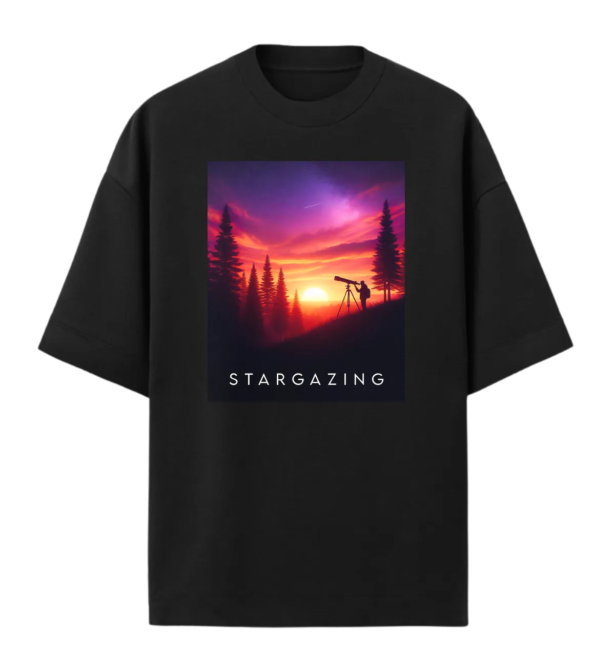 Camiseta Oversized Stargazing