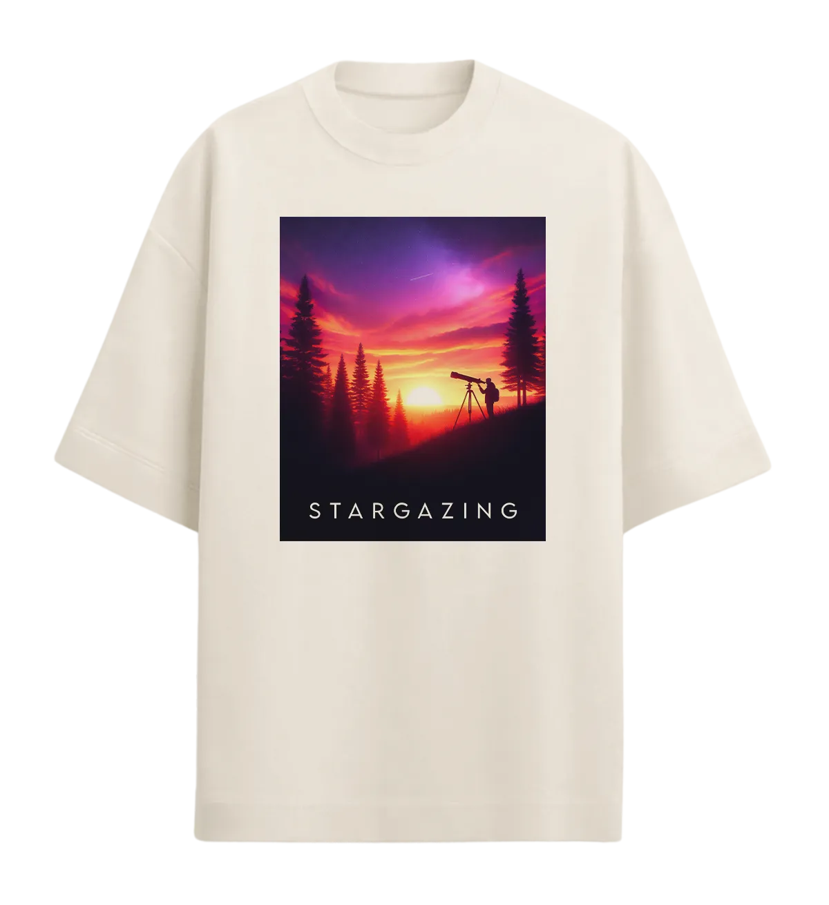 Camiseta Oversized Stargazing