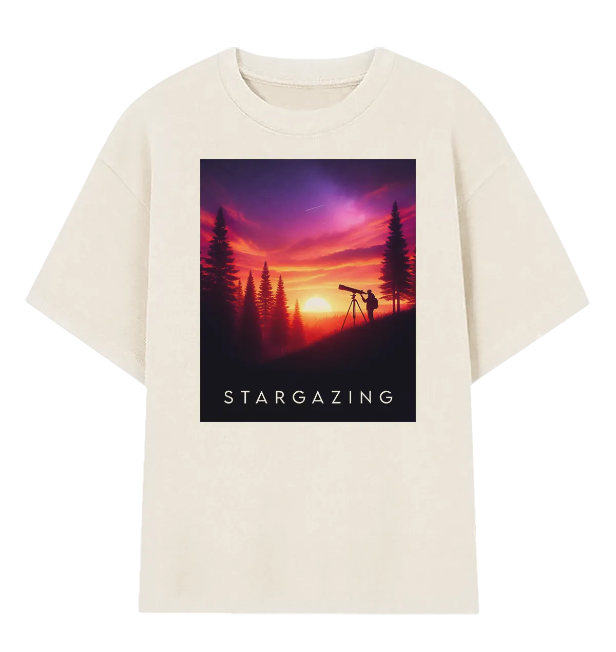 Camiseta Oversized Stargazing
