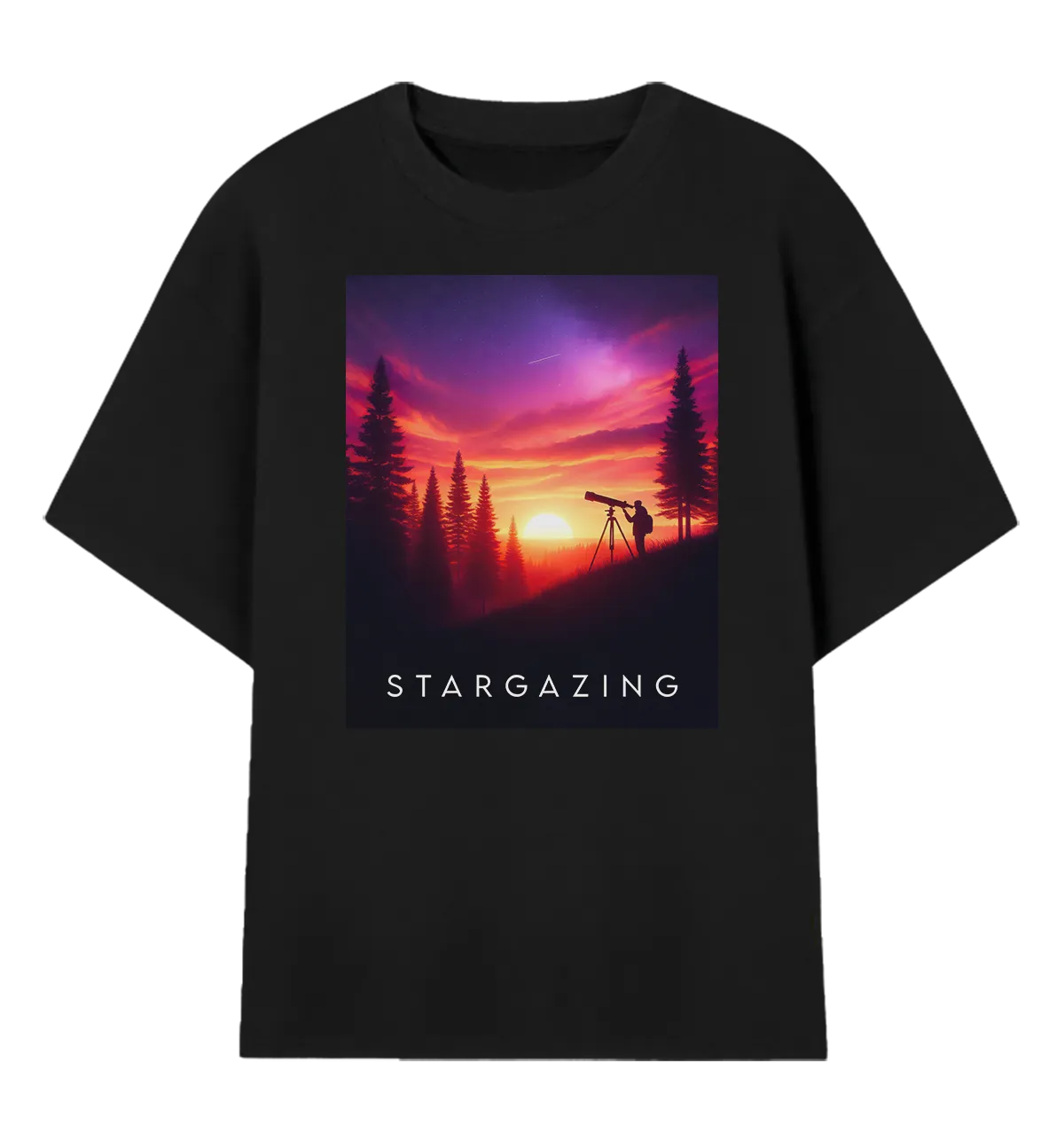 Camiseta Oversized Stargazing