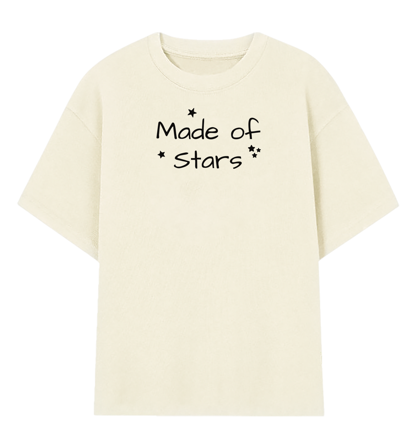 Camiseta Oversized Made of Stars