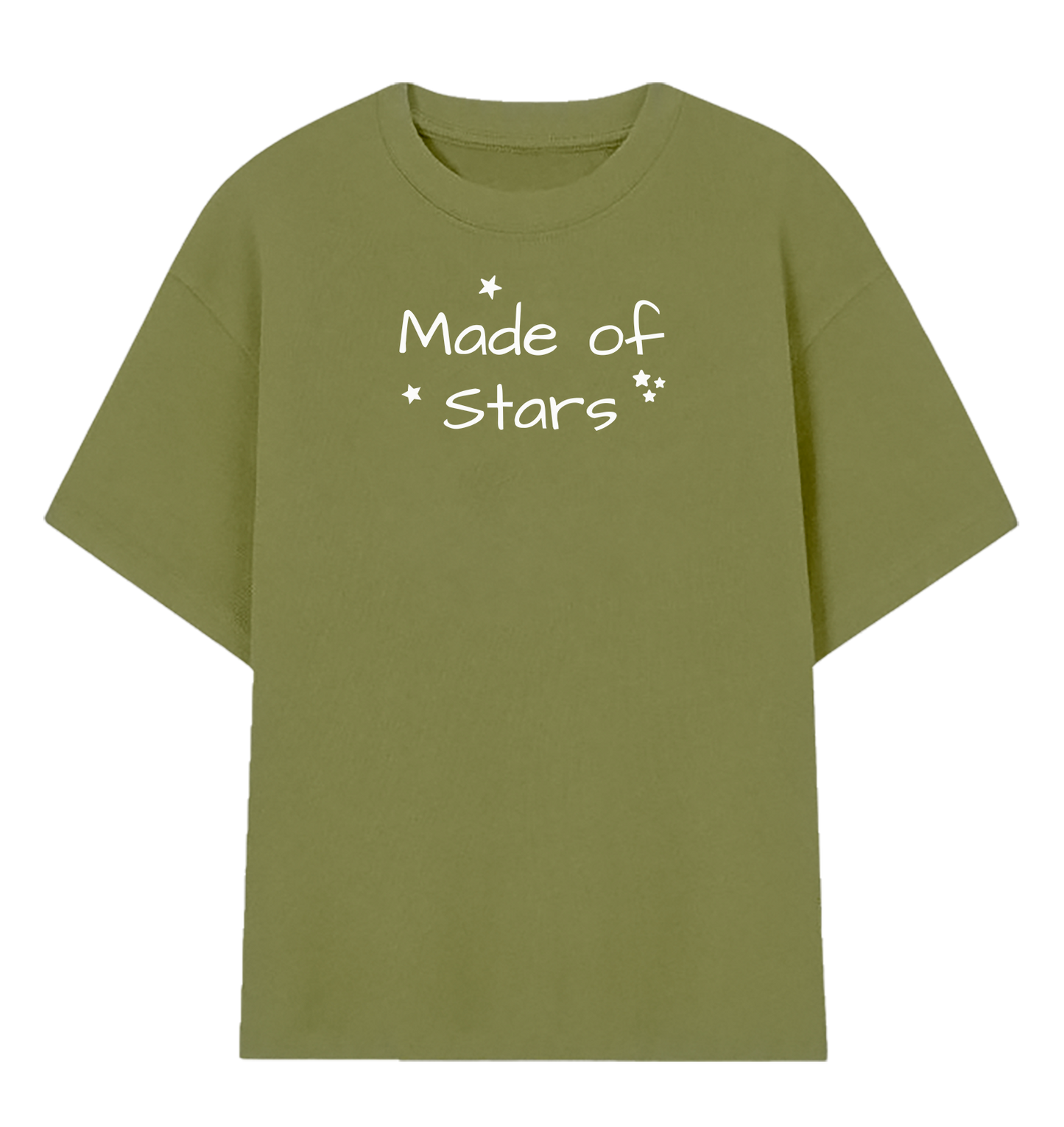 Camiseta Oversized Made of Stars