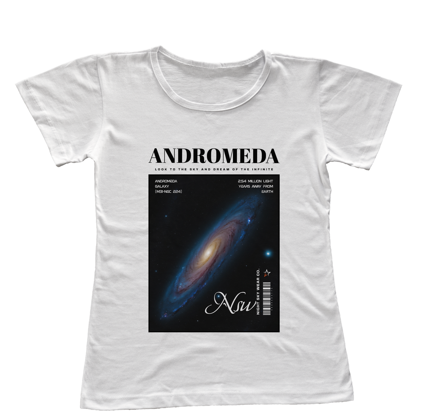 Camiseta Babylook Andromeda Galaxy