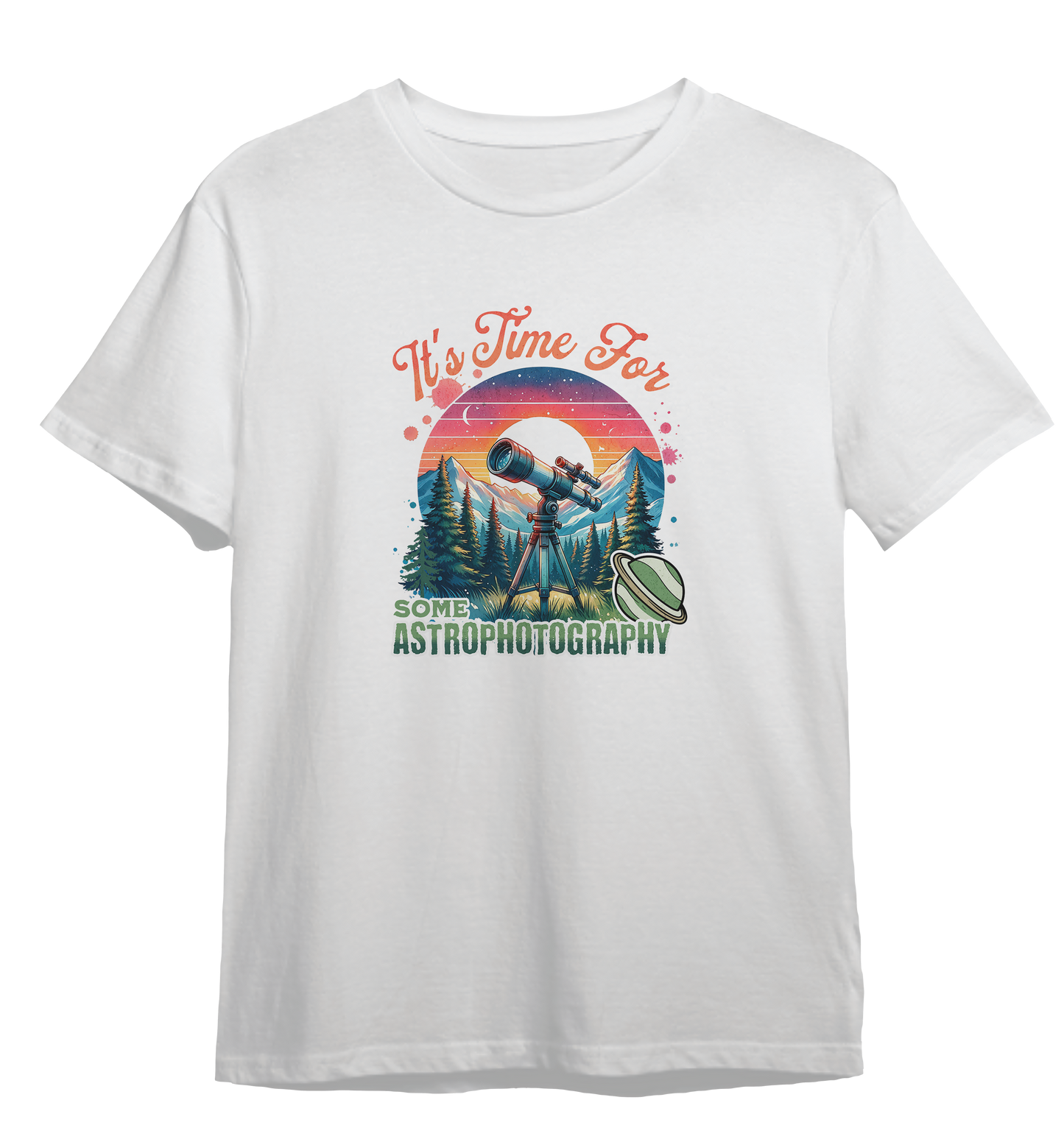 Camiseta Está na Hora de Fazer Astrofotografia
