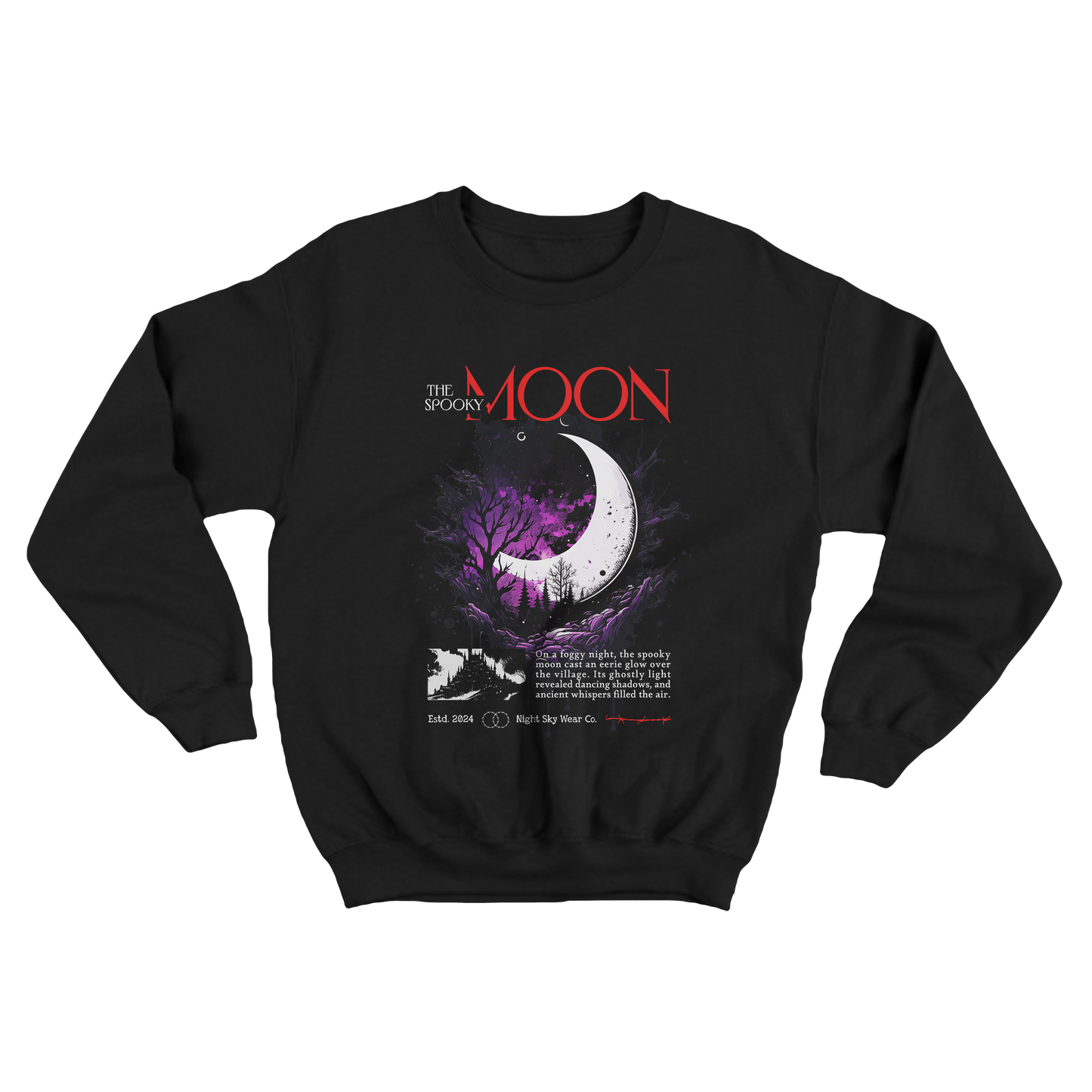 Moletom s/Capuz Spooky Moon