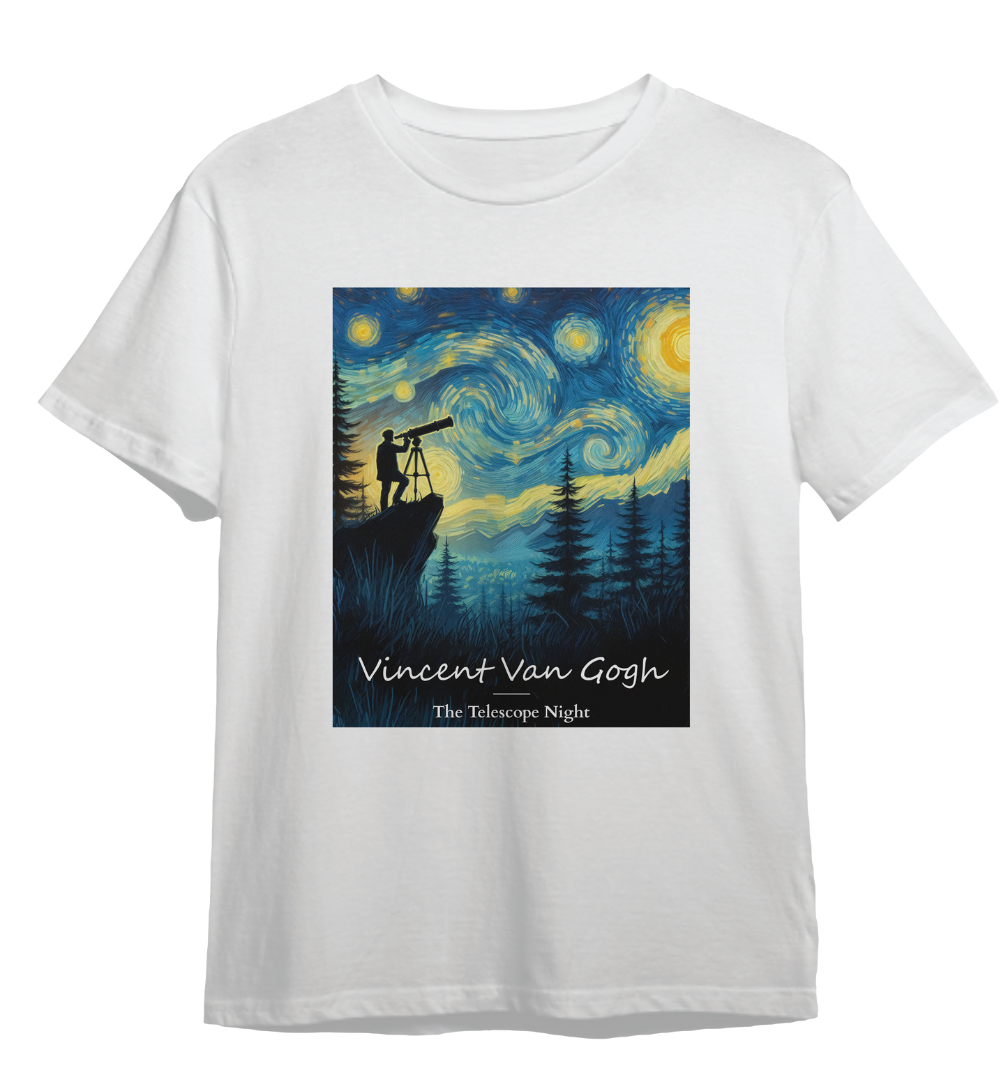 Camiseta Van Gogh: A Noite do Telescópio