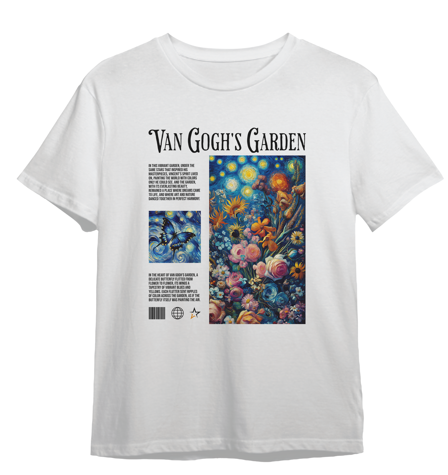 Camiseta Jardim de Van Gogh