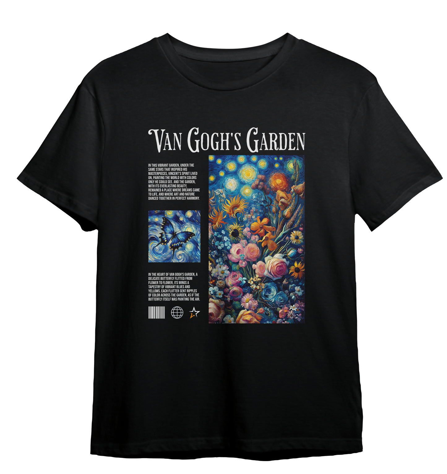 Camiseta Jardim de Van Gogh