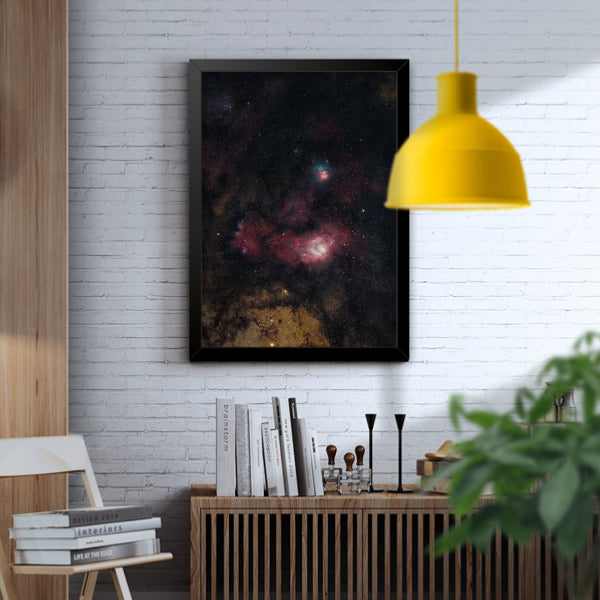 Quadro Nebulosa da Lagoa e Trífida