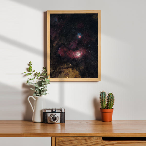 Quadro Nebulosa da Lagoa e Trífida