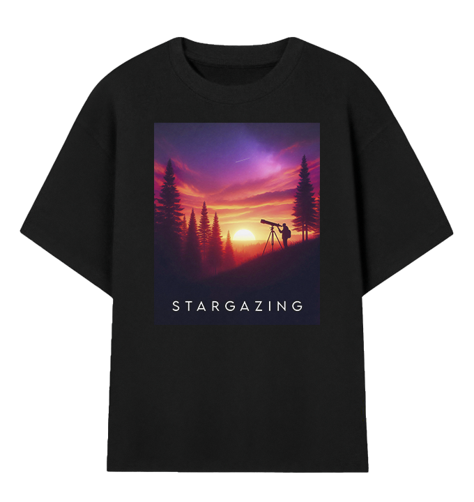 Camiseta Oversized Stargazing