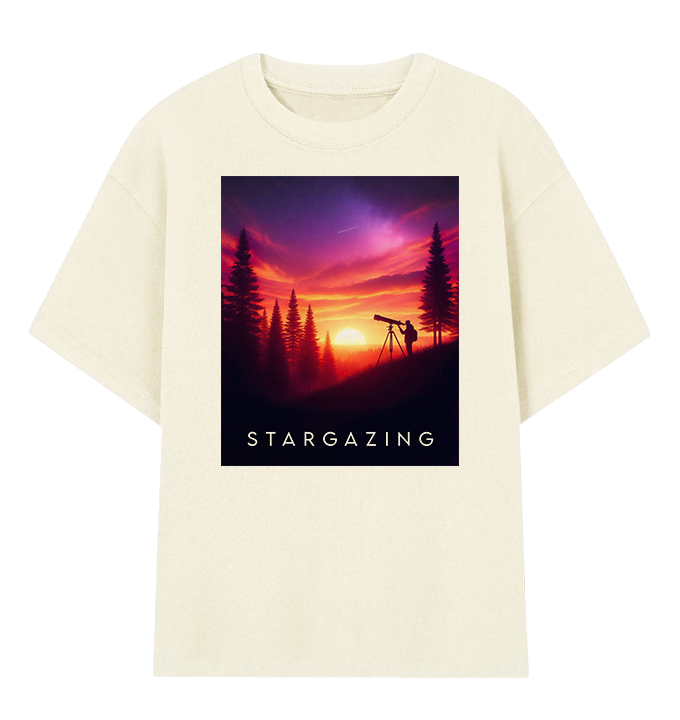 Camiseta Oversized Stargazing