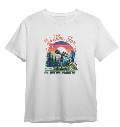 Camiseta Está na Hora de Fazer Astrofotografia
