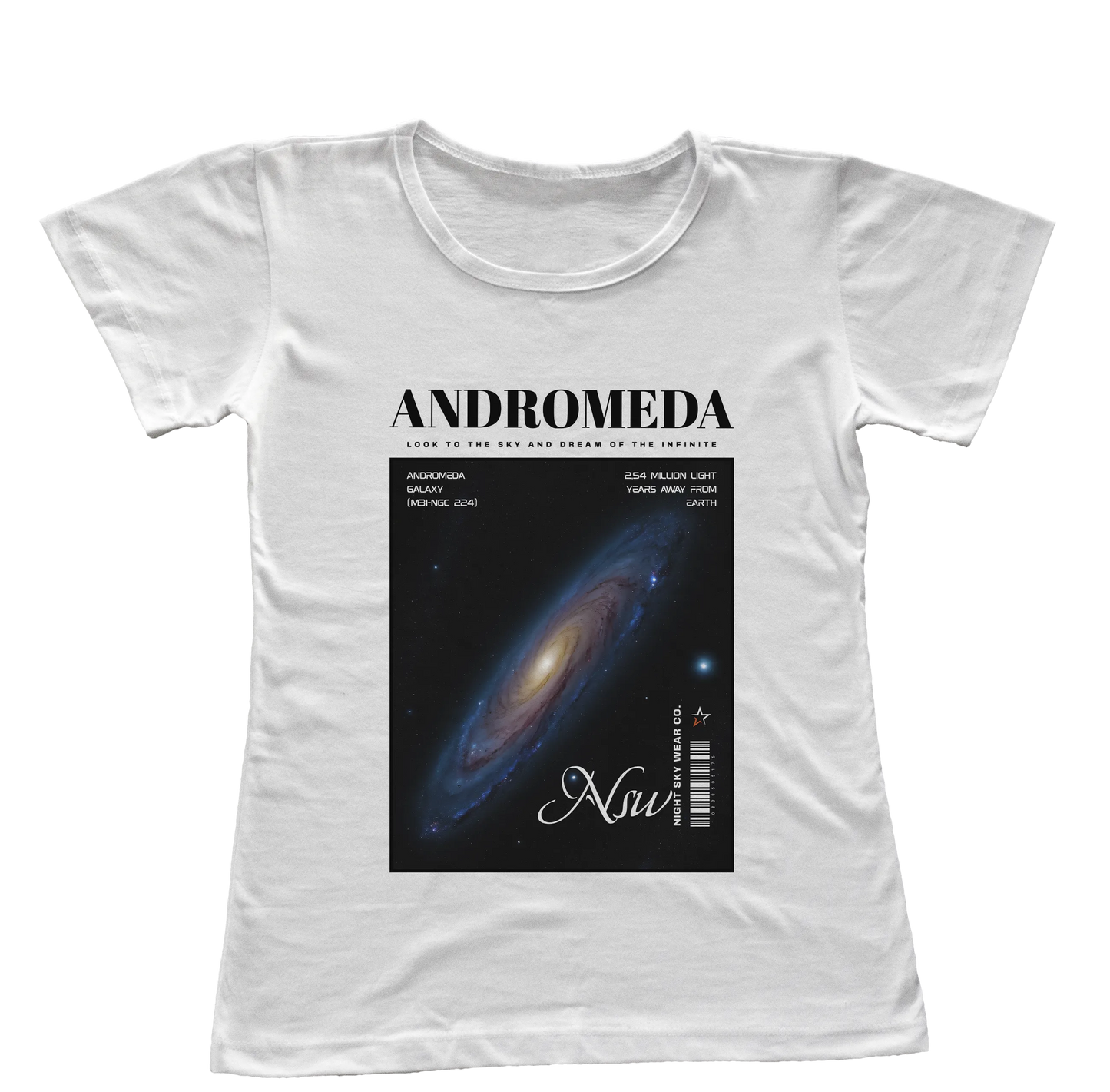 Camiseta Babylook Andromeda Galaxy