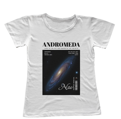 Camiseta Babylook Andromeda Galaxy