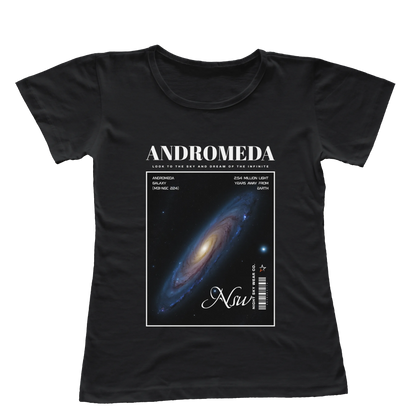 Camiseta Babylook Andromeda Galaxy