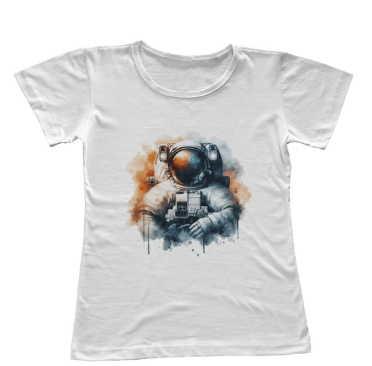 Camiseta Babylook Astronauta