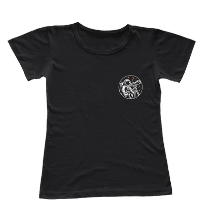Camiseta Babylook Astronauta Minimalista