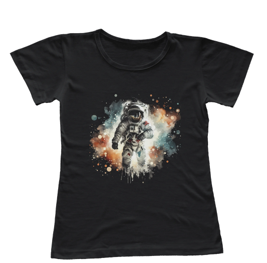 Camiseta Babylook Astronauta