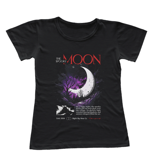 Camiseta Babylook Spooky Moon