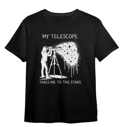 Camiseta Meu Telescópio Me Leva Até as Estrelas