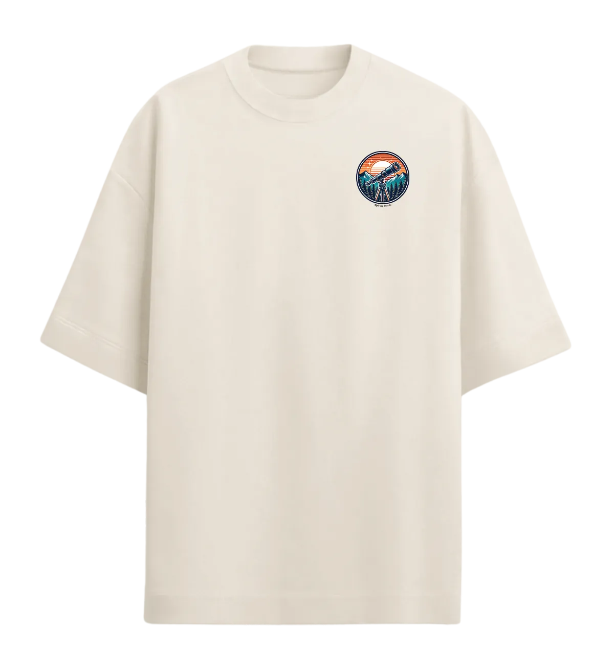 Camiseta Oversized Telescópio Minimalista