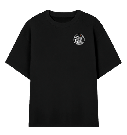 Camiseta Oversized Astronauta Minimalista