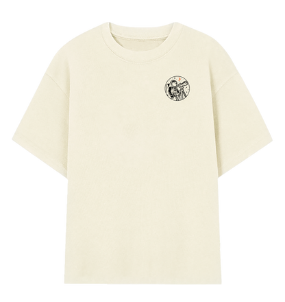 Camiseta Oversized Astronauta Minimalista
