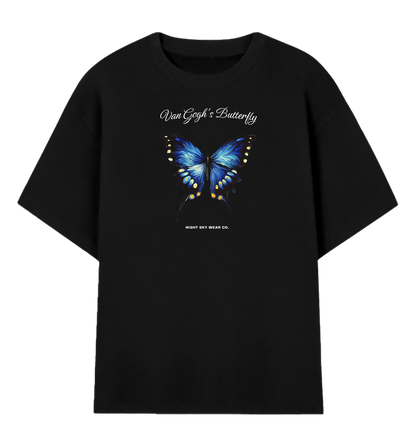 Camiseta Oversized Borboleta de Van Gogh