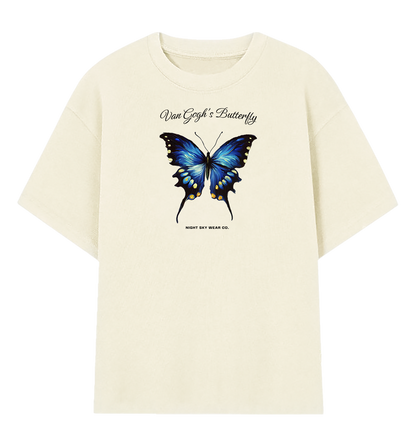 Camiseta Oversized Borboleta de Van Gogh