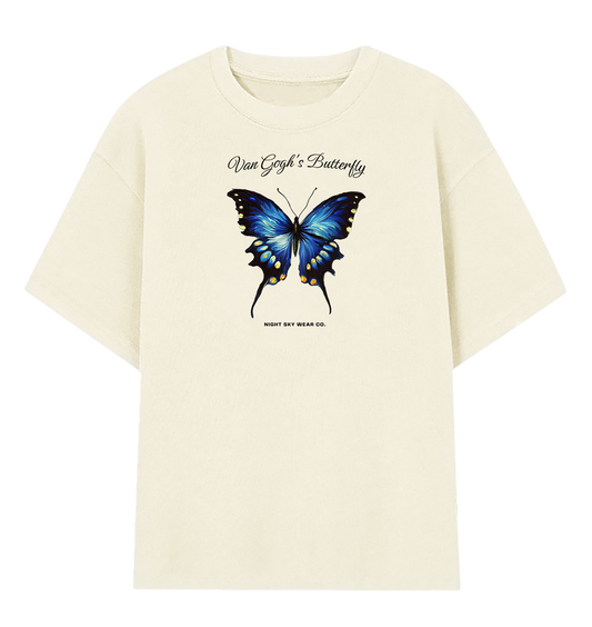 Camiseta Oversized Borboleta de Van Gogh