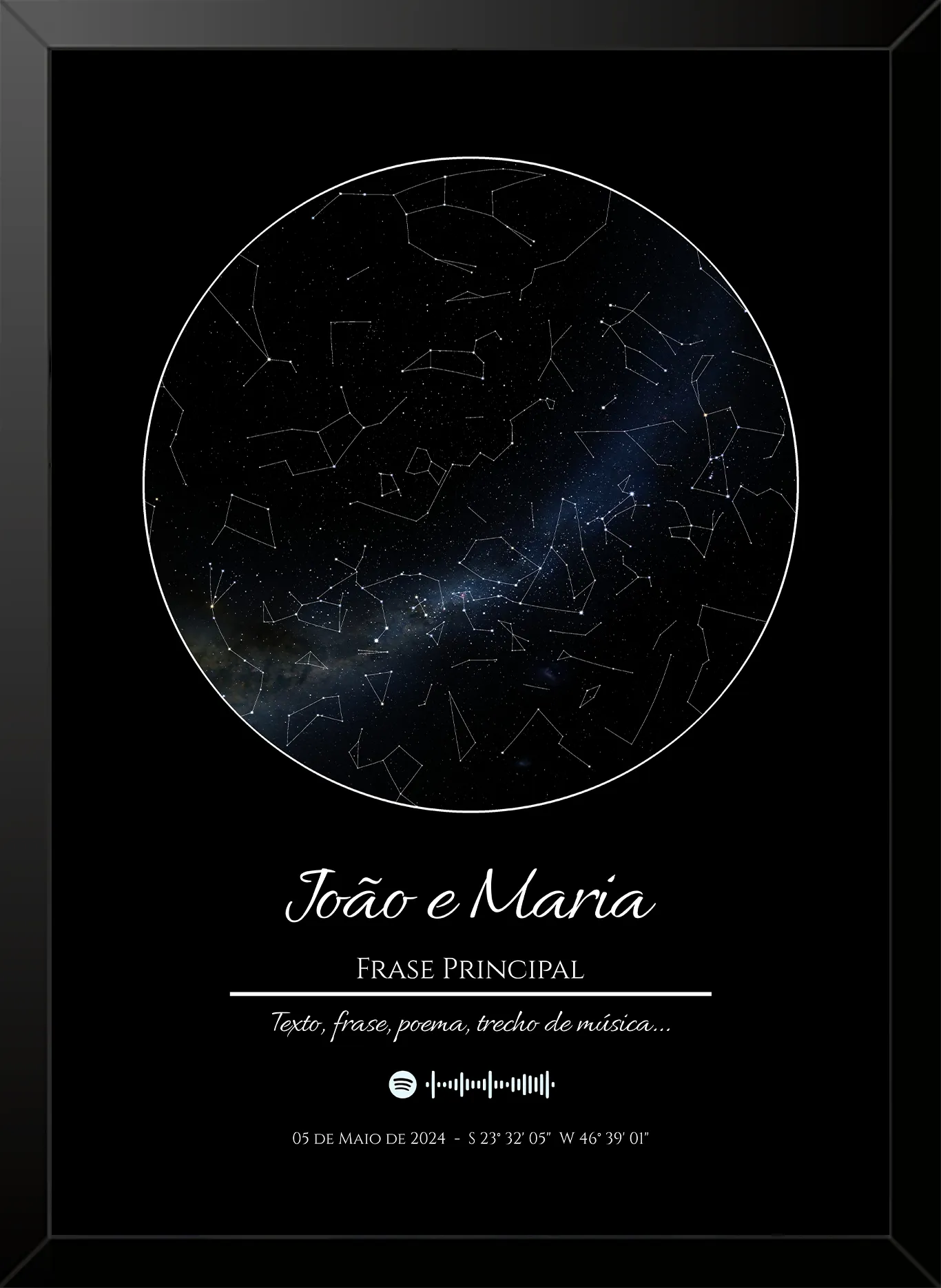 Quadro Personalizado "O Universo no Seu Dia”