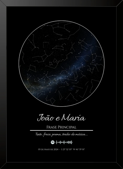 Quadro Personalizado "O Universo no Seu Dia”