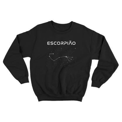 Moletom s/capuz Constelação de Escorpião
