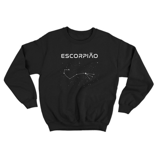 Moletom s/capuz Constelação de Escorpião