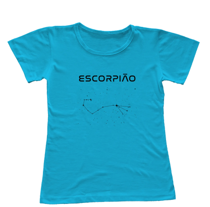 Camiseta Babylook Constelação de Escorpião