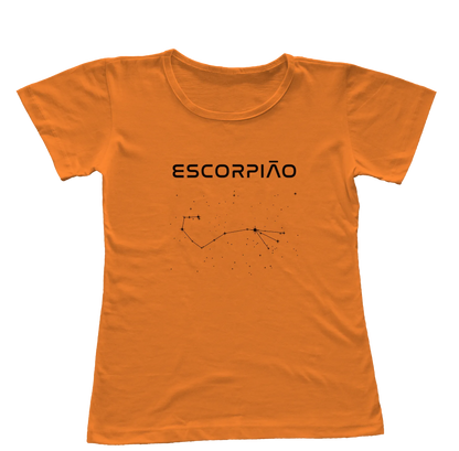 Camiseta Babylook Constelação de Escorpião