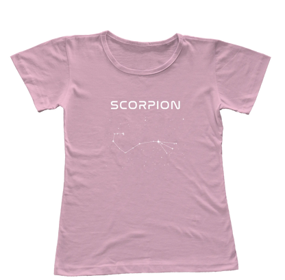 Camiseta Babylook Constelação de Escorpião