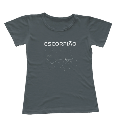 Camiseta Babylook Constelação de Escorpião