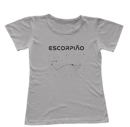 Camiseta Babylook Constelação de Escorpião