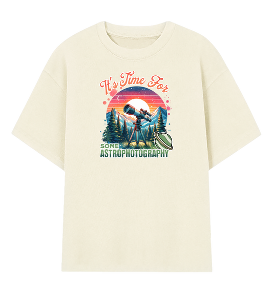 Camiseta Oversized Está na Hora de Fazer Astrofotografia