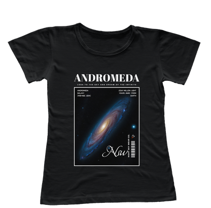 Camiseta Babylook Andromeda Galaxy