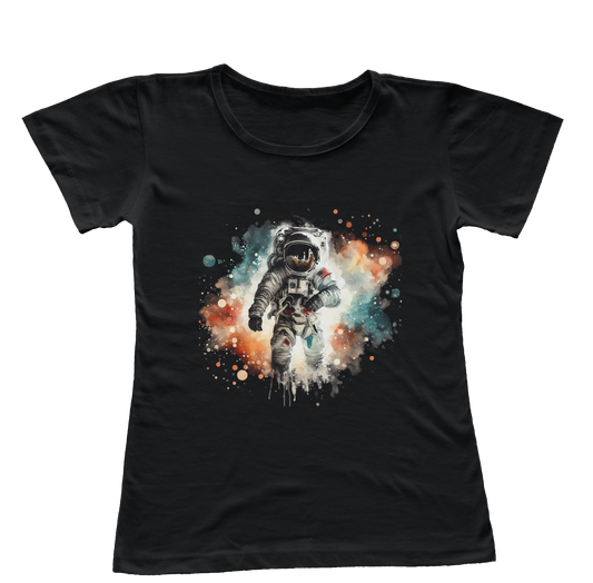 Camiseta Babylook Astronauta
